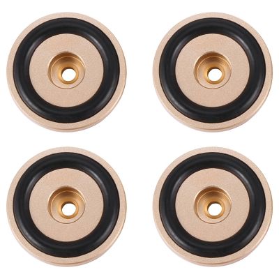 4PCS Turntable Isolation Feet Pads Aluminum Speaker Spikes Stand Foot Cones Base Mat for Audio Sound Amplifier