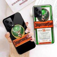 7h7w เคสโทรศัพท์ Jagermeister สำหรับ12 11T 10 9 Redmi Note 11 10S Pro Redmi 9 9A 8สีดำ PC ฝาครอบโทรศัพท์กระจกเคสโทรศัพท์ S