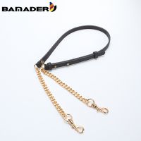 BAMADER Chains Bag Strap Replacement Metal Chain Shoulder Straps Adjustable leather Chain Woman Bag Accessories Obag DIY Strap