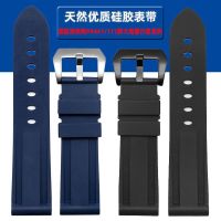 ▶★◀ Suitable for Panerai watch strap Lumino PAM441 359 111 silicone strap Berni time bracelet 24mm