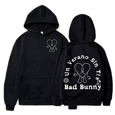 Bad Bunny Un Verano Sin Ti Music Album Print Hoodie Streetwear Long Sleeves Hooded Sweatshirts Unisex MenS Oversized Hoodies Size Xxs-4Xl