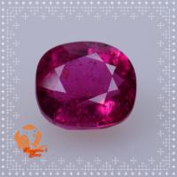 พลอยรูเบลไลท์ 3.47 ct. (Natural Rubellite) เป็นสีแดงเหมือนดอกกุหลาบ เป็นสีที่ทรงเสน่ห์ ไม่ทำสี พลอยดิบไม่เผา พลอยแท้ธรรมชาติ