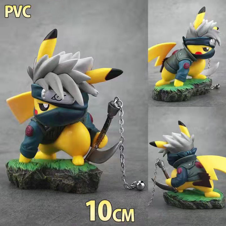 ใหม่-pokemon-อะนิเมะ10pvc-pikachu-คอสเพลย์-kakashi-ninja-action-figma-ตัวเลขของเล่นสำหรับ-boy-รุ่นเครื่องประดับจัดส่งฟรี-items