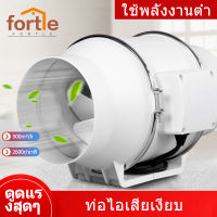 FORTLE พัดลมระบายอากาศ 4 นิ้ว 6 นิ้ว 8 นิ้ว พัดลมดูดอากาศ 2600 หมุนต่อนาท พัดลมห้องครัว เสียงเงียบ พัดลมดูดควันน้ำมัน พัดลมระบายอากศ พัดดูดอ