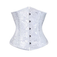 Steampunk Waist Trainer Underbust Corset Sexy Bustiers Cincher Women Gothic Corselet Sexy Retro Floral Slimming Girdle