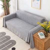 Waterproof Elastic Sofa Cover Solid Color Fabric Universal Full Armchair Covers Season Couch Cover Accessories Sofa Living Room