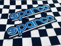 Sparco สติ๊กเกอร์ สีน้ำเงิน 2ชิ้น แต่งรถ ติดรถ บังโคลน รถยนต์ รถกระบะ ติดกระจก ท้ายรถ ติดสเกิร์ต ติดสปอยเลอร์ Honda Toyota Ford Nissan Isuzu Mitsubishi Suzuki