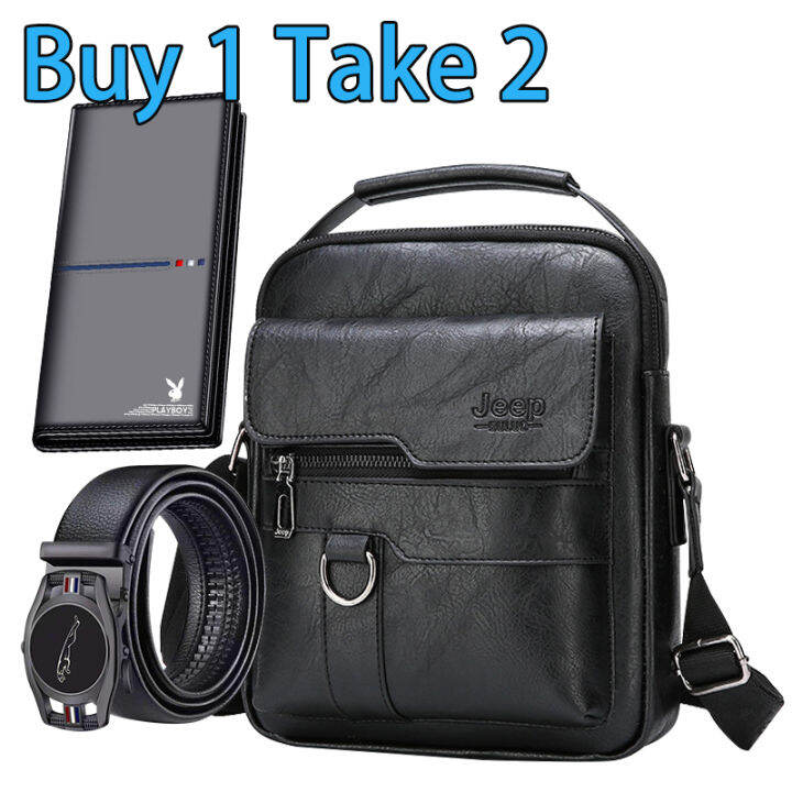 jeep Hugely popular new Classic fashion business men's bags handbag shoulder  bag light brown one size price from kilimall in Kenya - Yaoota!
