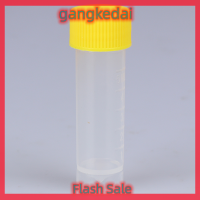 Gangke 10pcs 5ml พลาสติกทดสอบหลอด Vial กับ screw Seal CAP Pack ภาชนะ