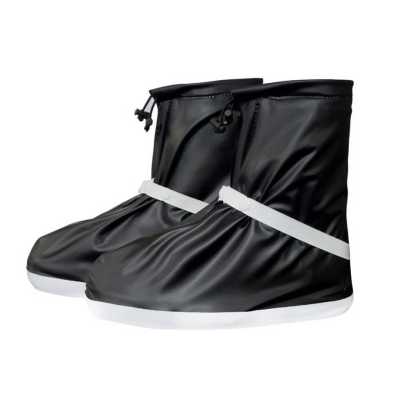 รองเท้ากันฝน รองเท้ากันน้ำ พร้อมสายรัด Size 2XL สีดำ (eu 50-53)
