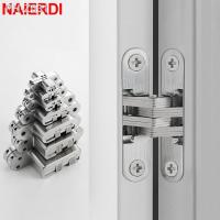 【LZ】 NAIERDI 2 Pack Hidden Door Hinge Stainless Steel Invisible Hinge Concealed Folding Hinges for Cabinet Door Furniture Hardware