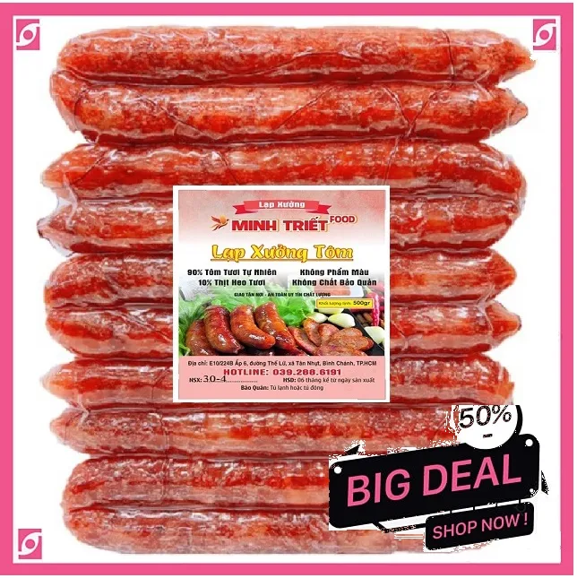 500gr LẠP XƯỞNG TÔM đặc sản Minh Triết – No Brand >>> top1shop >>> lazada.vn 🛒🛍🛒