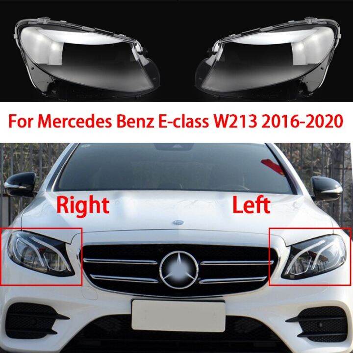 ฝาครอบไฟหน้ารถสำหรับ-mercedes-benz-e-class-w213-2016-2017-2018-2019-2020โคมไฟใสไฟหน้ารถประดับ