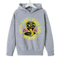 2021 Spring New Boys Girl Hoodie Pink Cobra Kai Printing Cotton Kids Clothes Long Sleeve Many Colors 7 8 9 10 11 12 13 14 Years