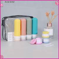 XUESHE 90มล. ขวดเครื่องอาบน้ำสำหรับเดินทาง กันรั่วซึม รีฟิล ขวดโลชั่น แบบพกพาได้ ซิลิโคนทำจากซิลิโคน ขวดเปล่าหลอดบีบ การเดินทางการเดินทาง