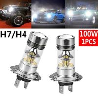 100W H4 H7 Super Bright 20Smd Led Car Daytime Running Driving Fog Light Lamp 6000K Auto Driving Headlight High Low Beam Bulbs