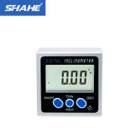 SHAHE ดิจิตอลมุมวัดระดับไม้โปรแทรกเตอร์มุม Finder เอียงวัด Inclinometer ที่มีฐานแม่เหล็กอิเล็กทรอนิกส์มุมวัด