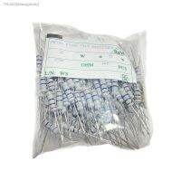 ✙∈▧ 200pcs 2W Carbon Film Resistor 1 ohm 2.2R 3K 3.6K 4.7K 5.1R 5.6K 7.5K 8.2K 9.1R 10R 100R 1K 10K 100K 220K 3 Ohm 5 Resistance