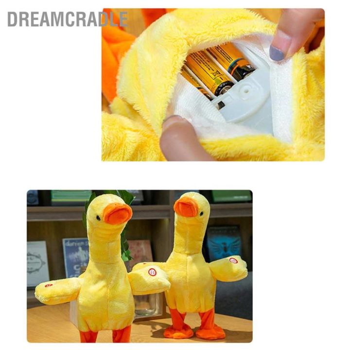dreamcradle-ตุ๊กตาเป็ดพูดได้-มีเสียง-น่ารัก-ของเล่นเสริมการเรียนรู้-สําหรับเด็ก