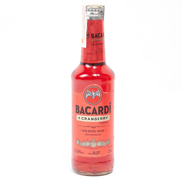 Bacardi + Cranberry Rum Mixed Drink 275mL (A Natural Mixer) Lazada PH