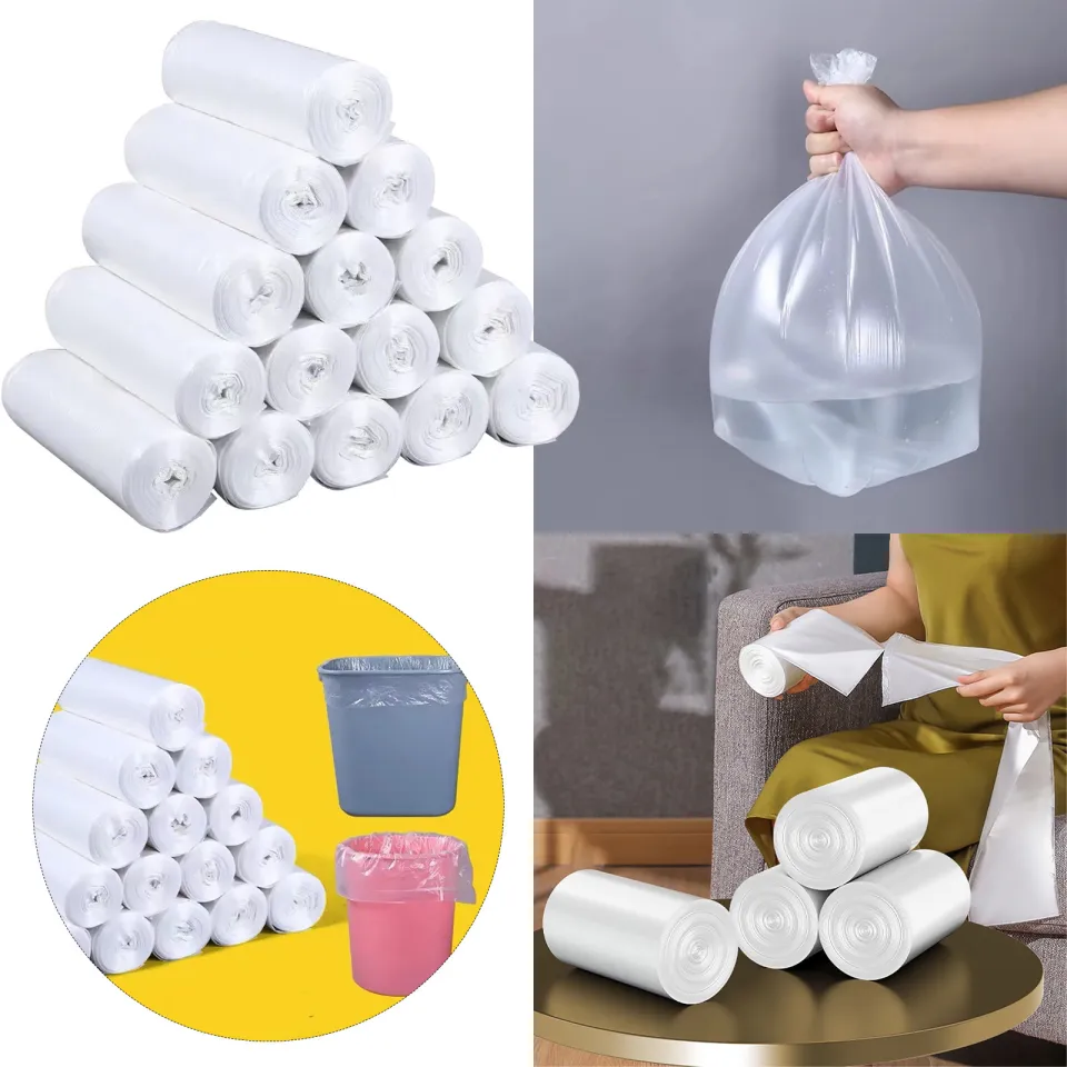 105 Count Small Trash Bags, 4 Gallon Garbage Can Liners - Unscented  Wastebasket