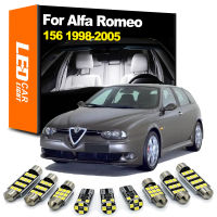 Zoomsee 10Pcs ภายใน LED Light Kit สำหรับ Alfa Romeo 156 1998-2001 2002 2003 2004 2005 Canbus รถในร่มหลอดไฟโดมอ่าน Trunk