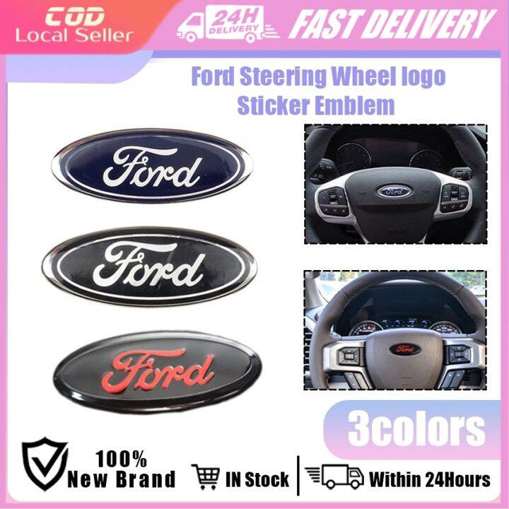 Ford Steering Wheel Emblem Sticker Auto Logo Decorative Badge Decal for ...