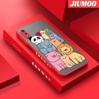 JIUMOO เคสสำหรับ Realme 3 3i 3 Pro เคสโทรศัพท์กันกระแทกแบบบางลายการ์ตูนน่ารักรูปสัตว์เพื่อนแฟชั่นเคสดีไซน์ใหม่ซิลิโคนแข็งคลุมทั้งหมดเคสป้องกันเลนส์กล้อง