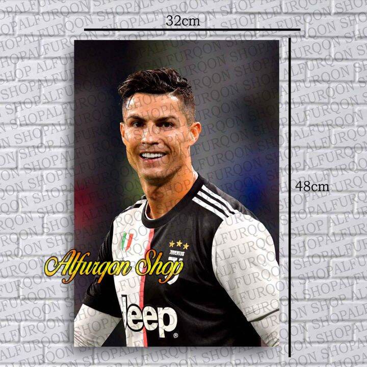 Poster Cristian Ronaldo Cr7 Foto Cristiano Ronaldo Sepak Bola Football Hiasan Dinding