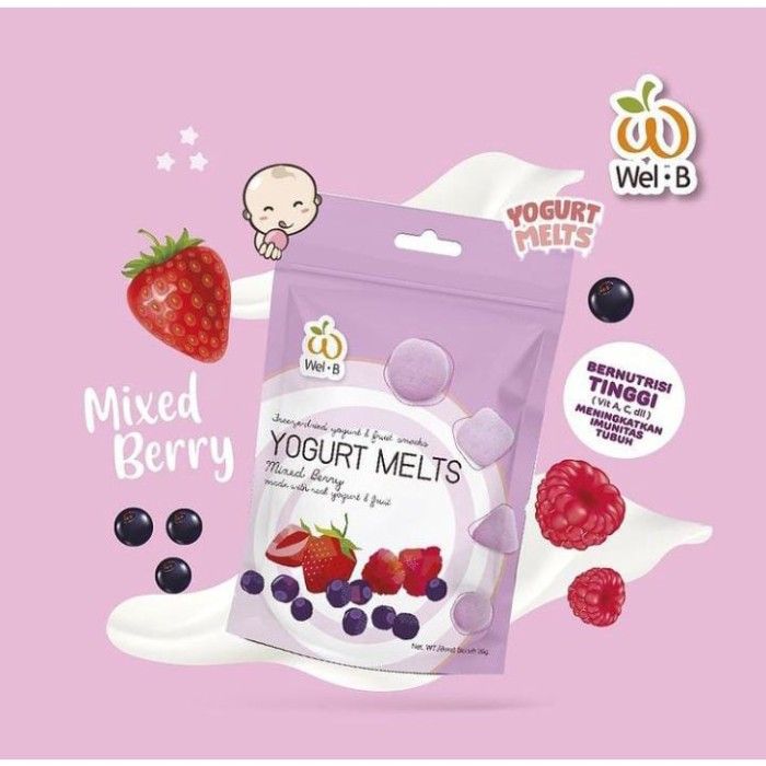 Wel-B Baby Freeze Dried Yogurt Melts | Lazada