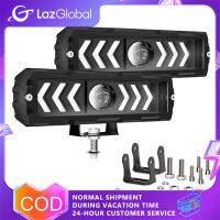 สปอตไลท์สองสี LED เลนส์เดี่ยว S17สปอตไลท์80W 8000LM 6000K/4500K/3000K 6นิ้วสำหรับรถกะบะเอทีวี UTV สินค้าในสต็อก