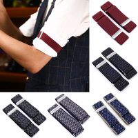 1 Pair Arm Warmers Men Women Shirt Sleeve Holder Adjustable Armband Elasticated Sleeve Garter Accessories Business Fashion Cuffs Exercise Bands