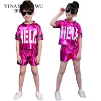 Children Jazz Dance Costumes Boys and Girls Hip-hop Modern Dance Performances Clothing Kids Jazz Dance Wear 2pcs Set Top Pants