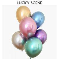 【Affordable variety of balloons】5ชิ้น11 โครเมี่ยมเมทัลลิบอลลูนสีเด็กวันเกิดงานแต่งงานตกแต่ง S00351