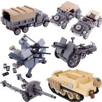 WW2 Military USA Soldier Figures Building Blocks Weapon Gun Parts MOC German Tank Car Truck British Army Accessory Brick Kid Toy Building Sets