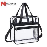 MOJOYCE PVC Clear Waterproof Wash Bag กระเป๋าสะพายไหล่แบบพกพาความจุขนาดใหญ่