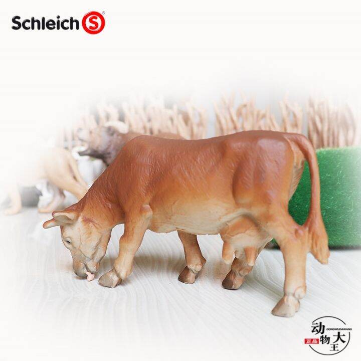 sile-schleich-brown-cow-13205-13201-13230-brown-cow-grazing-simulation-animal