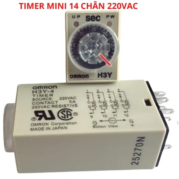 cách đấu timer hẹn giờ