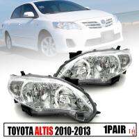 เสื้อไฟหน้า โคมไฟหน้ารถยนต์ รุ่น โตโยต้า อัลติส TOYOTA ALTIS  ปี  2012 - 2013 สีใส