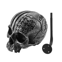 Motorcycle Skull Helmet Holder for Home Office Decoration Wall Mount Rack &amp; Jacket Hook Gift for Motorcycle Bikers Lx5