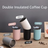 300ml Insulated With Lid Stainless Steel Portable Thermal Mug Beer Cups Water Bottle Coffee Tumbler