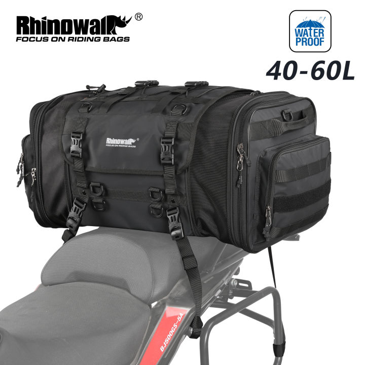 Rhinowalk Motorcycle Cycing Bag Waterproof L Large Capacity Or L Motorcycle Back Tail Bag