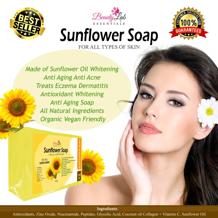 Beauty Lab Essentials Sunflower Soap Sunflower Oil And Vitamin E