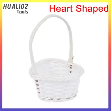 2Pcs Paper Rope Weaving Storage Baskets for Organizing, Recyclable Paper  Rope Basket with Wood Handles, Decorative Hand Woven Basket Organizers for