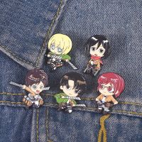 Attack on Titan Anime Badges on Backpack Brooch Enamel Pin Lapel Pins Hats Clothes Jeans Decoration Jewelry Accessories Gifts