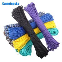 CAMPINGSKY Paracord 550สายร่มเชือกเชือกเต็นท์ Guyline สเปคมิลประเภท III 7 100FT เกลียวสำหรับเดินป่าตั้งแคมป์200สี