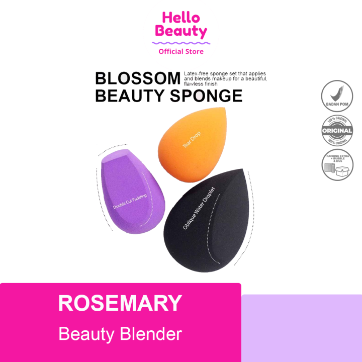 Rosemary Beauty Blender Latex Free for Sensitive skin Hypoallergenic