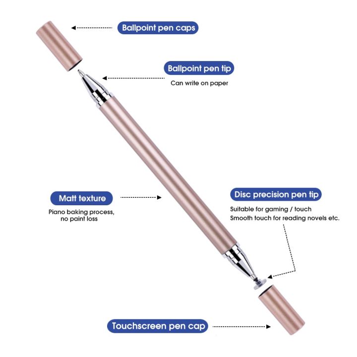2-in-1-ปากกาทัชสกรีนสไตลัส-เขียนหน้าจอ-ปากกาสไตลัส-ปากกาทัชสกรีน-แบบสากล-สําหรับโทรศัพท์-พีซี-แท็บเล็ต-ปากกาโทรศัพท์