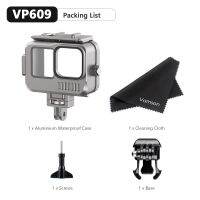 Vamson ที่เก็บอะลูมินัมอัลลอย Gopro Hero 11 10 9,อุปกรณ์เสริมกันน้ำ40เมตรเคสห่อหุ้มสำหรับ Go Pro 11 10 9