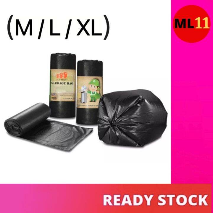 TOP POINT Garbage Bag Roll Black EcoFriendly Dustbag Recyclable Garbage Bag Trash Bag 垃圾袋 Lazada